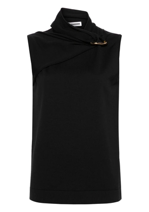 Jil Sander hardware-detail knitted tank top - Black