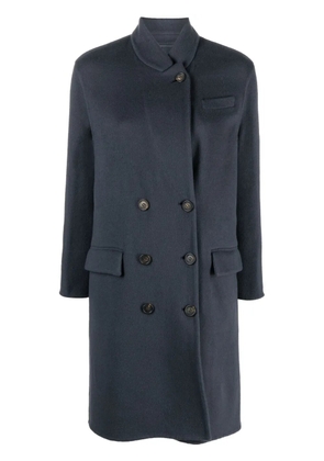 Brunello Cucinelli double-breasted button-fastening coat - Blue