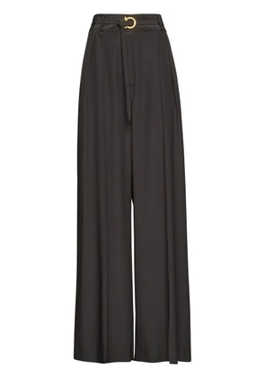 Ferragamo belted palazzo trousers - Black