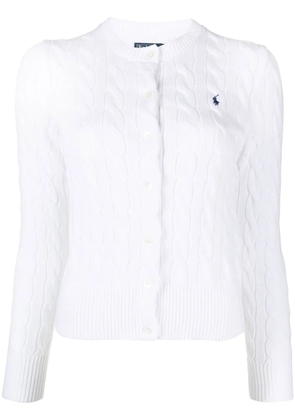 Polo Ralph Lauren Polo Pony cable-knit cardigan - White