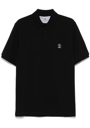 Brunello Cucinelli cotton polo shirt - Black