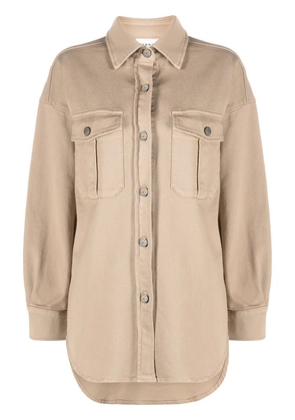 P.A.R.O.S.H. buttoned denim jacket - Neutrals