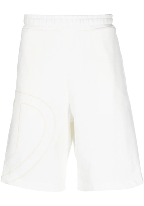 Diesel P-Crow Megoval cotton shorts - White