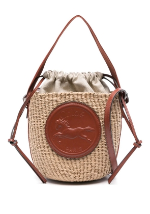 Chloé small Horse Medal bucket bag - Neutrals