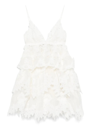 ZIMMERMANN Crush mini dress - White