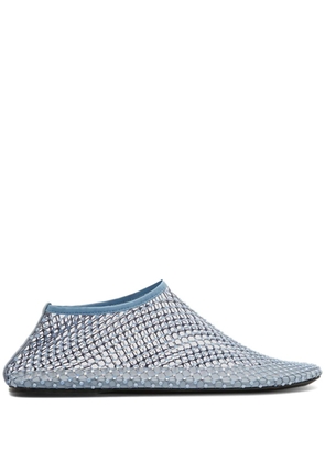 Christopher Esber Minette crystal ballerina shoes - Blue