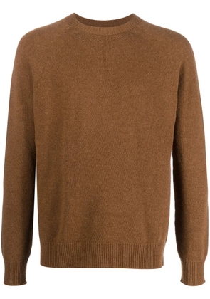 Jil Sander fine-knit wool-cashmere jumper - Brown