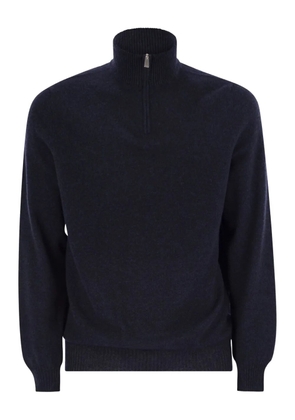 Fedeli Favonio Persia half-zip jumper - Blue