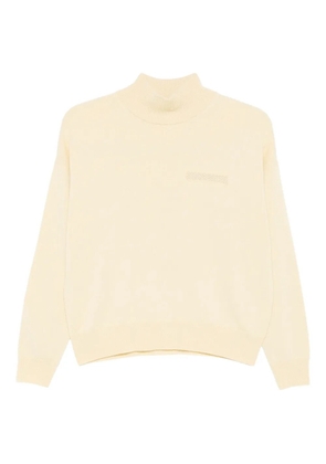 Peserico high-neck embroidered-detail top - Neutrals