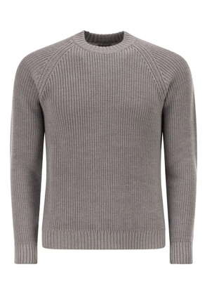 RAKKI ribbed crew-neck sweater - Grey
