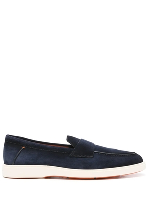 Santoni suede loafers - Blue