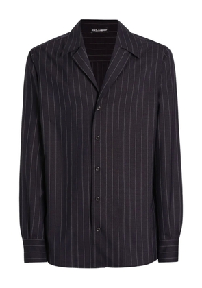 Dolce & Gabbana striped-pattern shirt - Blue