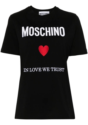Moschino logo-print cotton T-shirt - Black