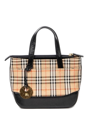 Burberry Pre-Owned check-pattern tote bag - Neutrals
