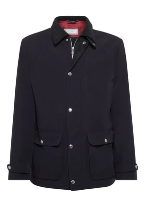 Brunello Cucinelli snap-fastening jacket - Blue