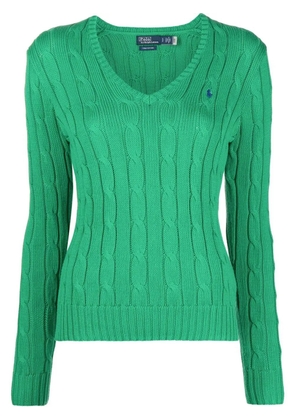 Polo Ralph Lauren cable-knit cricket sweater - Green