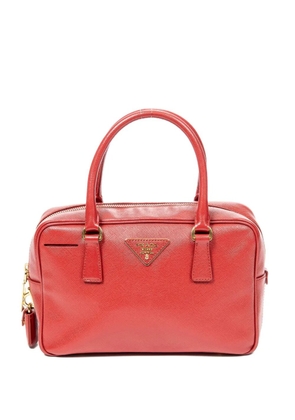 Prada Pre-Owned triangle-logo tote bag - Red
