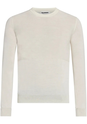 Jil Sander crew-neck virgin wool jumper - Neutrals
