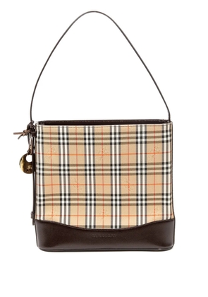 Burberry Pre-Owned 1990s check-pattern shoulder bag - Neutrals