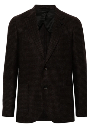 Lardini brooch-detail blazer - Brown