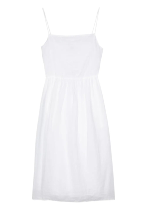 Tommy Hilfiger logo-embroidered midi dress - White