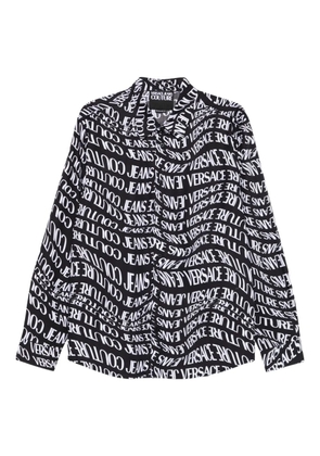 Versace Jeans Couture logo-print long-sleeves shirt - Black