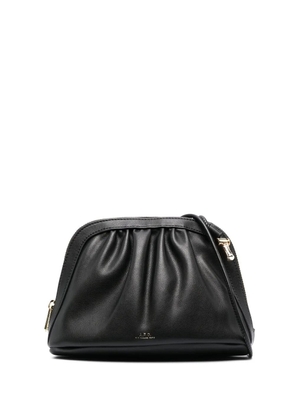 A.P.C. pleated crossbody bag - Black