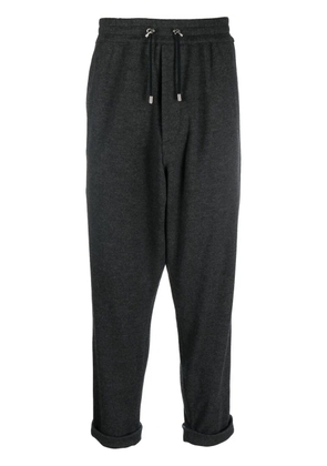 Balmain low-crotch drawstring-waist trousers - Grey
