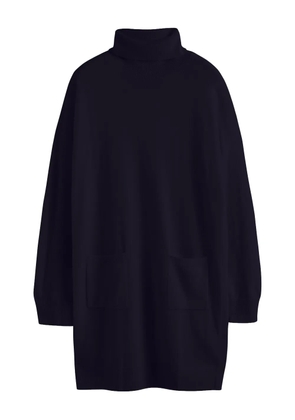 Chinti & Parker roll-neck patch-pocket dress - Blue