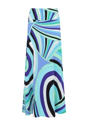 PUCCI abstract-print skirt - Blue