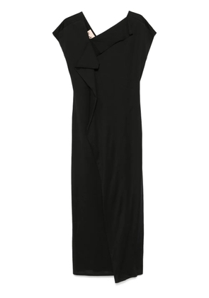 Plan C cotton maxi dress - Black