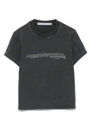Alexander Wang logo-print cotton T-shirt - Grey