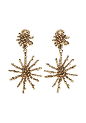 Oscar de la Renta Pre-Owned sculptural drop earrings - Gold
