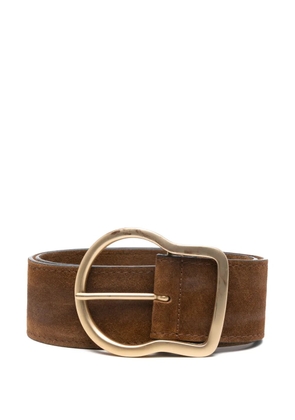 Dorothee Schumacher waxed suede belt - Brown