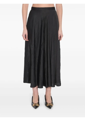 Balenciaga asymmetrical midi skirt - Black