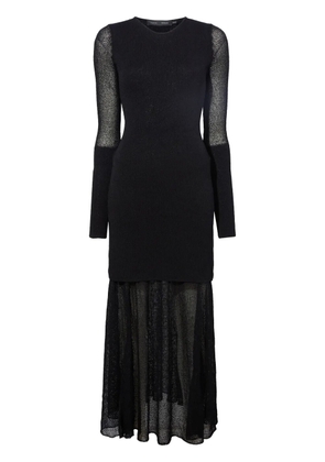 Proenza Schouler Anita fine-knit maxi dress - Black