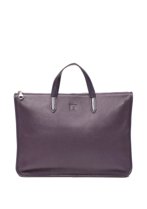 Loewe Pre-Owned Business zip tote bag - Purple