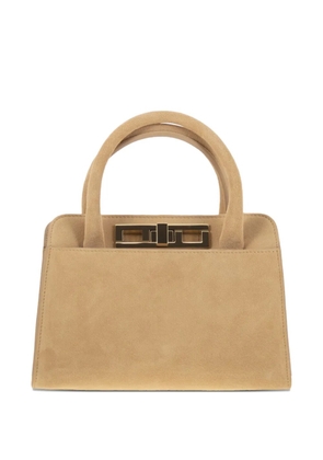 Fabiana Filippi small suede tote bag - Neutrals