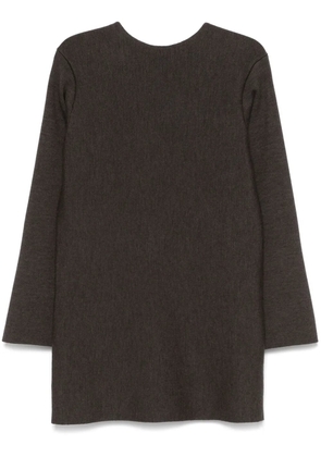 KHAITE Elle mini dress - Brown