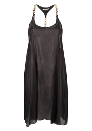 Stella McCartney scoop-neck knee-length dress - Black