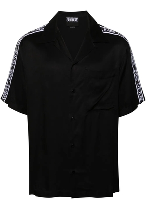Versace Jeans Couture logo-tape short-sleeve shirt - Black