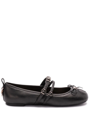 PINKO leather ballet flats - Black