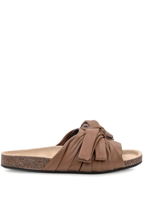 JW Anderson Bow flat sandals - Brown