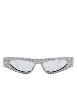 Gucci Eyewear cat eye-frame sunglasses - Silver