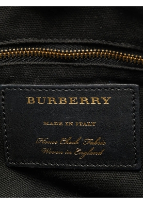 Burberry Pre-Owned canterbury check leather tote - Grey