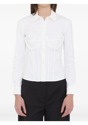 Balenciaga corset lace-up shirt - White
