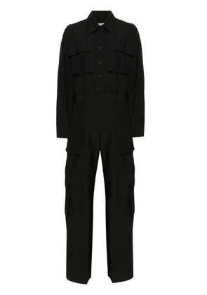 Alexander Wang button-up ripstop cargo jumpsuit - Black