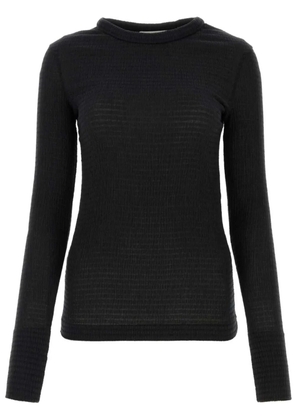 Jil Sander crew-neck fitted sweater - Black