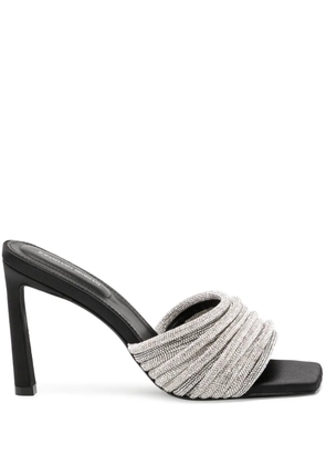 Simkhai Lena 100mm crystal-embellished mules - Silver