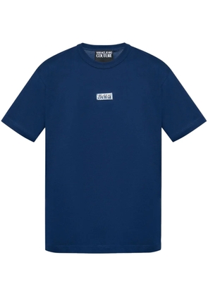 Versace Jeans Couture logo-patch T-shirt - Blue